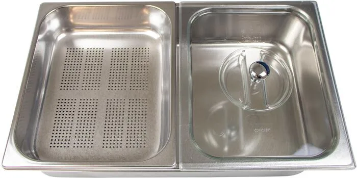 Ilve G00202 Stainless Steel Steam Cooker Basins