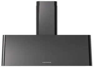 Ilve UAG40BK Nostalgie 40 Inch Glossy Black Wall Mount Range Hood Convertable Hoods quiet convertible vent hood