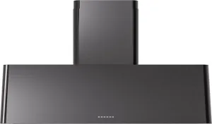Ilve UAG48BK Ilve Uag48Bk Nostalgie 48" Hood In Glossy Black Convertable Hoods quiet convertible vent hood
