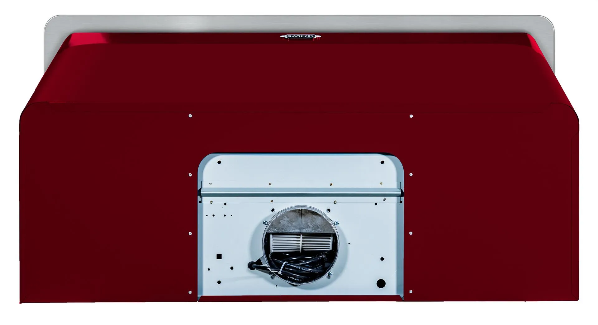Ilve UAM120BU Majestic 48 Inch Burgundy Wall Mount Range Hood