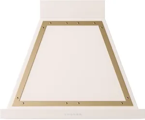 Ilve UANB30AWG Ilve Uanb30Awg Nostalgie 30" Hood In Antique White With Brass Trim Ventilation Range Hoods high suction kitchen exhaust hood