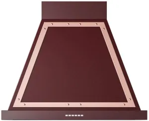 Ilve UANB30BUP Nostalgie 30 Inch Burgundy Wall Mount Convertible Range Hood Ducted Hoods wall mount ducted hood sale