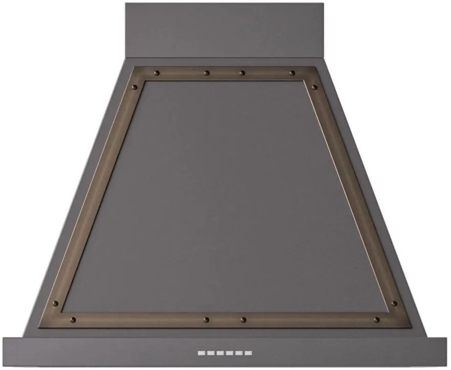 Ilve UANB30MGB Nostalgie 30 Inch Matte Graphite Wall Mount Range Hood Ducted Hoods wall mount ducted hood sale