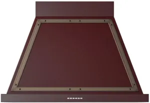 Ilve UANB36BUB Nostalgie 36 Inch Burgundy Wall Mount Range Hood Ducted Hoods wall mount ducted hood sale
