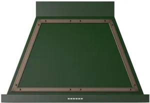 Ilve UANB36EGB Nostalgie 36 Inch Emerald Green Wall Mount Range Hood Ducted Hoods wall mount ducted hood sale
