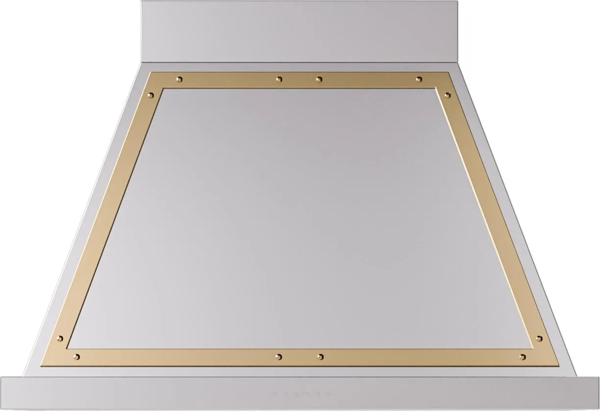 Ilve UANB36SSG Ilve Uanb36Ssg Nostalgie 36" Hood In Stainless Steel With Brass Trim Ventilation Range Hoods high suction kitchen exhaust hood