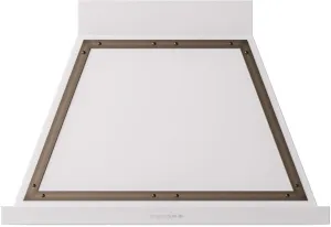 Ilve UANB36WHB Ilve Uanb36Whb Nostalgie 36" Hood In White With Bronze Trim Ducted Hoods wall mount ducted hood sale