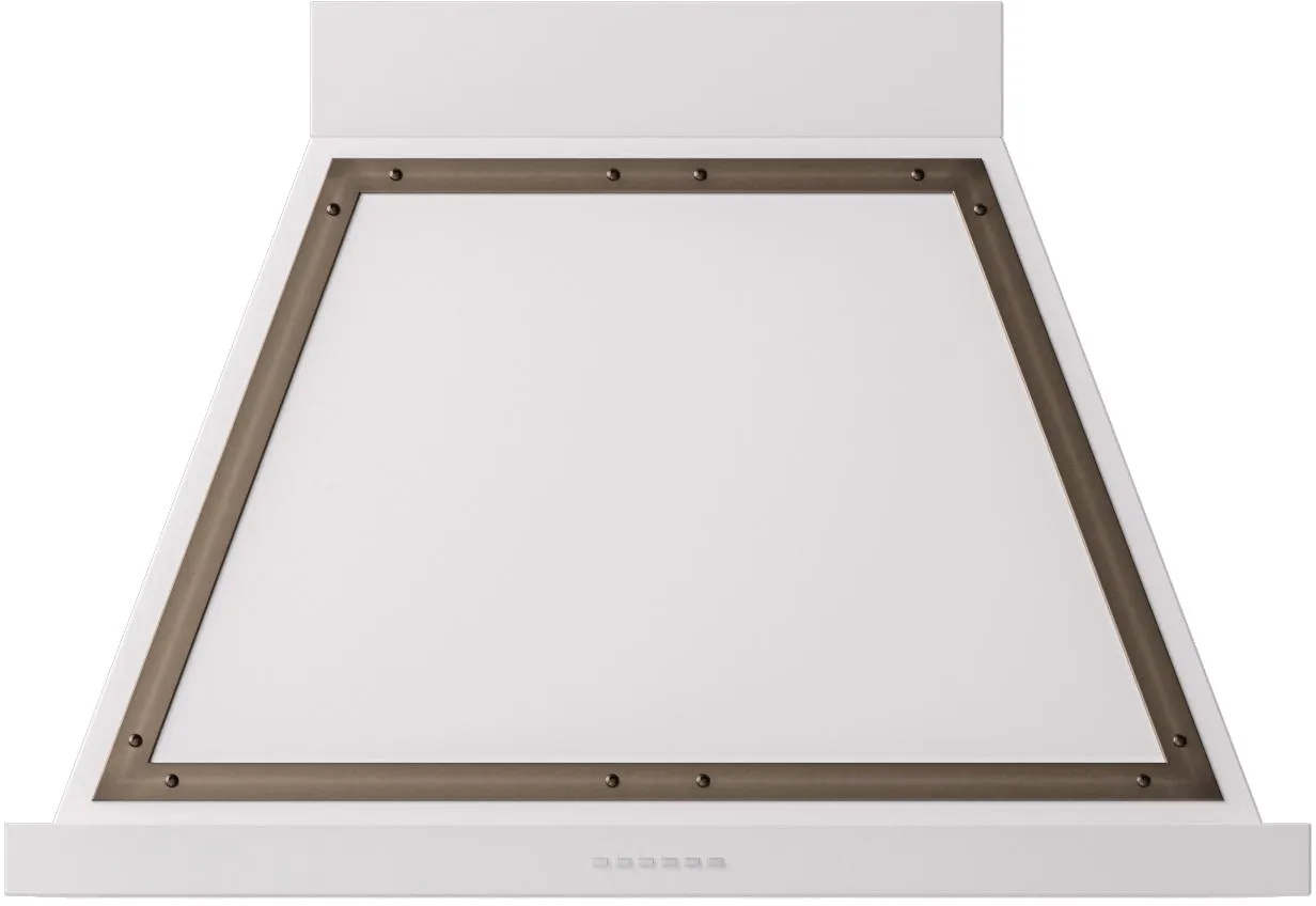 Ilve UANB36WHB Ilve Uanb36Whb Nostalgie 36" Hood In White With Bronze Trim Ducted Hoods wall mount ducted hood sale