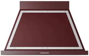Ilve UANB40BUC Nostalgie 40 Inch Burgundy Wall Mount Range Hood Ventilation Range Hoods high suction kitchen exhaust hood