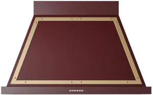Ilve UANB40BUG Nostalgie 40 Inch Burgundy Wall Mount Range Hood Ducted Hoods wall mount ducted hood sale