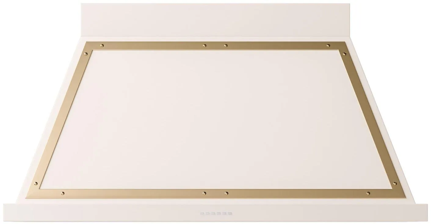 Ilve UANB48AWG Nostalgie 48 Inch Antique White Wall Mount Range Hood Ventilation Range Hoods high suction kitchen exhaust hood