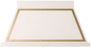 Ilve UANB48AWG Nostalgie 48 Inch Antique White Wall Mount Range Hood Ventilation Range Hoods high suction kitchen exhaust hood