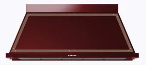 Ilve UANB48BUB Nostalgie 48 Inch Burgundy Wall Mount Range Hood Ventilation Range Hoods high suction kitchen exhaust hood