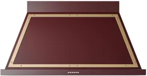 Ilve UANB48BUG Nostalgie 48 Inch Burgundy Wall Mount Range Hood Ducted Hoods wall mount ducted hood sale