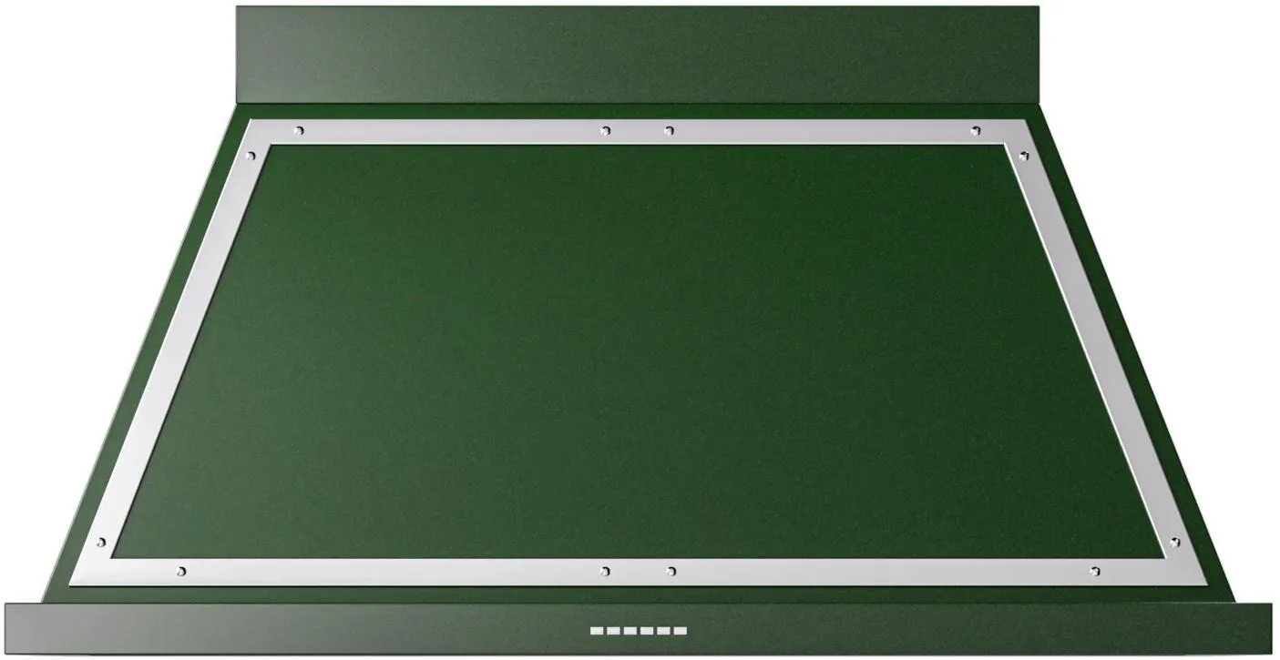 Ilve UANB48EGC Nostalgie 48 Inch Emerald Green Wall Mount Range Hood Ducted Hoods wall mount ducted hood sale