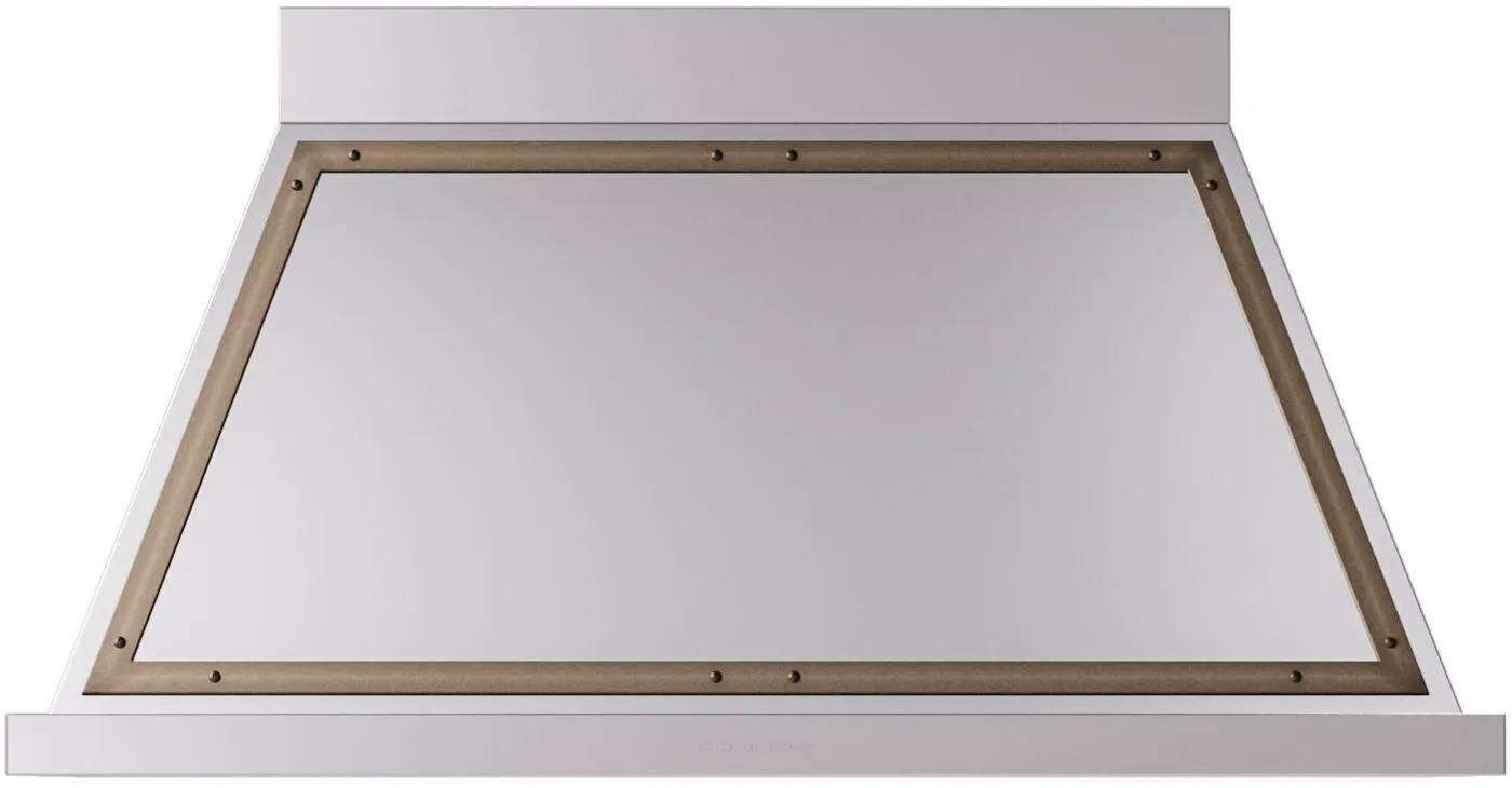 Ilve UANB48SSB Nostalgie 48 Inch Stainless Steel Wall Mount  Range Hood Ventilation Range Hoods high suction kitchen exhaust hood