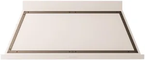 Ilve UANB60AWB Nostalgie 60 Inch Antique White Wall Mount Range Hood Ventilation Range Hoods high suction kitchen exhaust hood