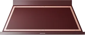Ilve UANB60BUP Ilve Uanb60Bup Nostalgie 60" Hood In Burgundy With Copper Trim Ventilation Range Hoods high suction kitchen exhaust hood