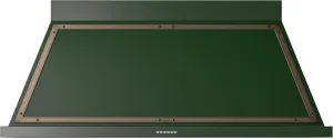 Ilve UANB60EGB Ilve Uanb60Egb Nostalgie 60" Hood In Emerald Green With Bronze Trim Ventilation Range Hoods high suction kitchen exhaust hood