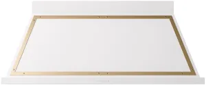 Ilve UANB60WHG Nostalgie 60 Inch White Wall Mount Range Hood Ventilation Range Hoods high suction kitchen exhaust hood