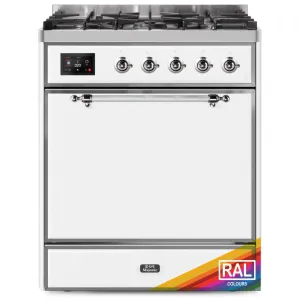 Ilve UM30DQNE3RACLP Ilve Majestic Ii 30 Um30Dqne3Rac Freestanding Dual Fuel Range With 5 Sealed Burners Single Oven With Solid Door In Ral Color With Chrome Knobs Freestanding Ranges freestanding dual fuel range 30 inch