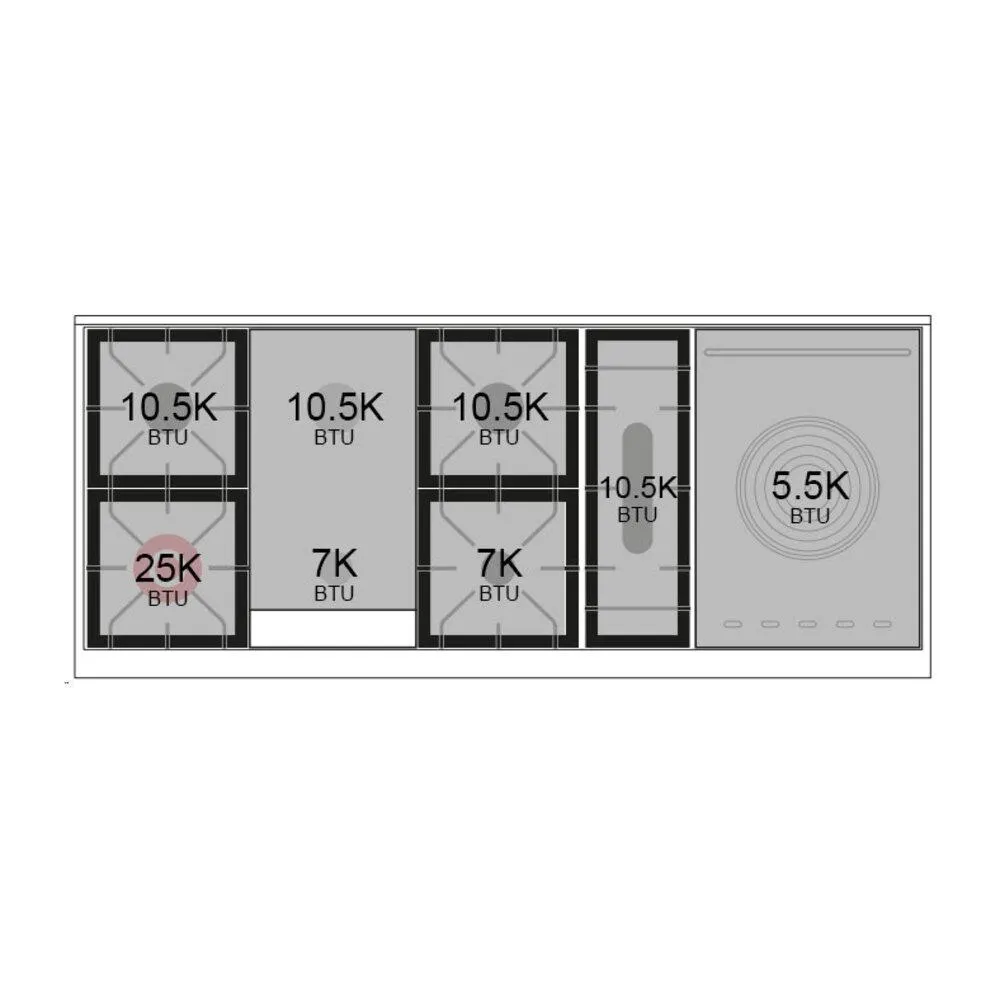 Ilve UN60FSNMPRABLP Ilve Un60Fsnmprablp Nostalgie Ii Noblesse 60" Dual Fuel Range (7 Sealed Burners   Griddle   French Top, Liquid Propane, Triple Glass Door, Ral, Burnished)