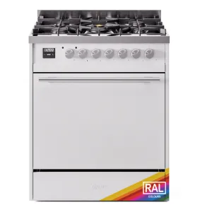 Ilve UP30QMPRA Professional Plus Ii 30 Inch Dual Fuel Natural Gas Freestanding Range In Ral Custom Color With Trim Freestanding Ranges freestanding dual fuel range 30 inch
