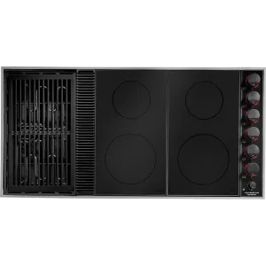 Jennair CVEX4370B 43" Expressions&#8482; Collection Modular Electric Downdraft Cooktop Electric slide-in electric cooking range
