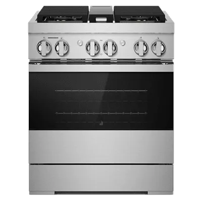 Jennair JDRP430HM Noir 30" Dual-Fuel Professional Range Professional Ranges 6 burner professional gas range