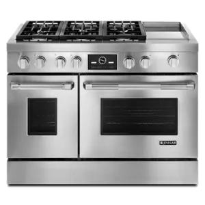 Jennair JDRP548WP Pro-Style 48" Dual-Fuel Range With Griddle And Multimode Convection Professional Ranges dual fuel professional range 36 inch