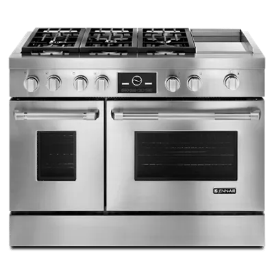 Jennair JDRP548WP Pro-Style 48" Dual-Fuel Range With Griddle And Multimode Convection Professional Ranges dual fuel professional range 36 inch