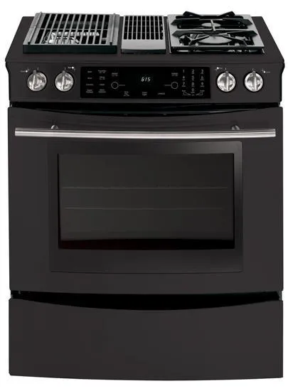 Jennair JDS9860BDB 30" Modular Downdraft Slide-In Dual Fuel Range With Convection Slide In Ranges front control slide-in stove