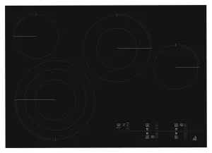Jennair JEC4430HB Oblivian Glass 30" Electric Radiant Cooktop With Glass-Touch Electronic Controls Black Electric slide-in electric cooking range