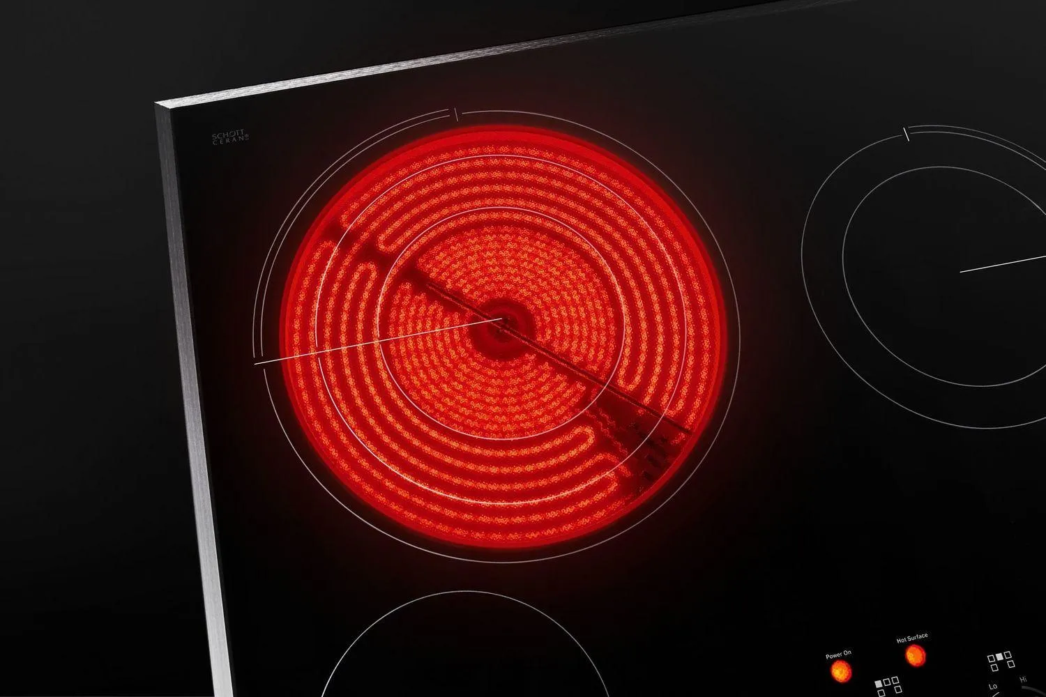 Jennair JEC4536HS Lustre Stainless 36" Electric Cooktop With Glass-Touch Electronic Controls Stainless Steel