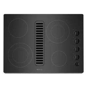 Jennair JED3430WB Jenn-Air Electric Radiant Downdraft, 30" - Black Electric slide-in electric cooking range