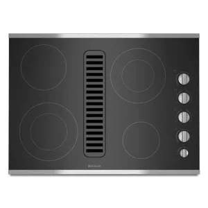 Jennair JED3430WS Jenn-Air Electric Radiant Downdraft, 30" - Stainless Steel Electric slide-in electric cooking range