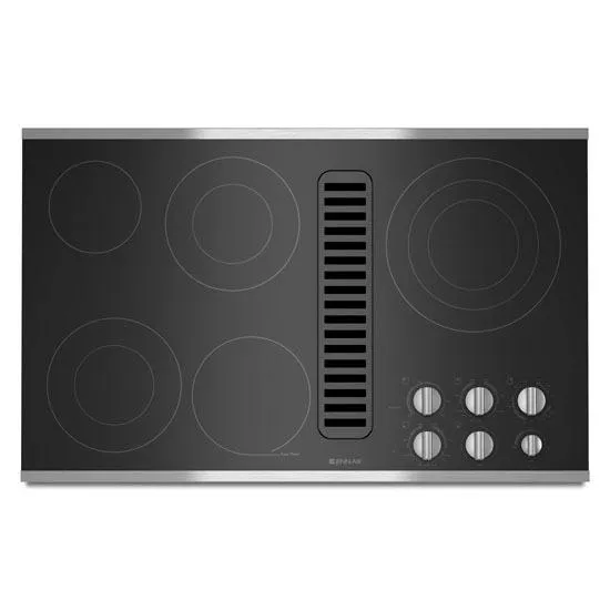 Jennair JED3536WS Jenn-Air Electric Radiant Downdraft Cooktop, 36" - Stainless Steel Electric slide-in electric cooking range