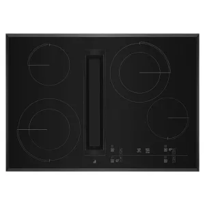 Jennair JED4430KB 30" Oblivion Glass Electric Radiant Downdraft Cooktop With Tap Touch Controls Cooktops 30 inch cooktop online