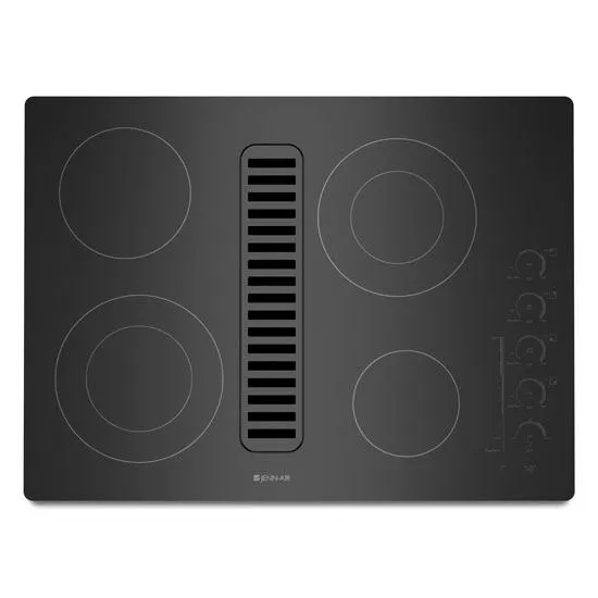 Jennair JED4430WB Jenn-Air Electric Radiant Downdraft Cooktop With Electronic Touch Control, 30" - Black Electric slide-in electric cooking range