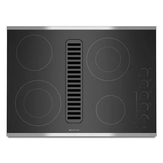 Jennair JED4430WS Jenn-Air Electric Radiant Downdraft Cooktop With Electronic Touch Control, 30" - Stainless Steel Electric slide-in electric cooking range