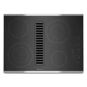 Jennair JED4430WS Jenn-Air Electric Radiant Downdraft Cooktop With Electronic Touch Control, 30" - Stainless Steel Electric slide-in electric cooking range