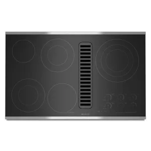 Jennair JED4536WS Jenn-Air Electric Radiant Downdraft Cooktop With Electronic Touch Control, 36" - Stainless Steel Electric slide-in electric cooking range