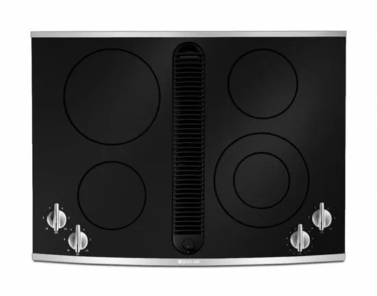 Jennair JED8430BDS 30" Designer Line Electric Radiant Downdraft Cooktop Electric slide-in electric cooking range