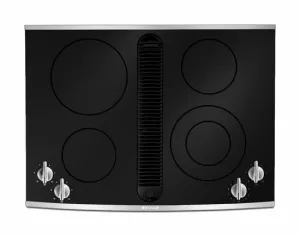 Jennair JED8430BDS 30" Designer Line Electric Radiant Downdraft Cooktop Electric slide-in electric cooking range