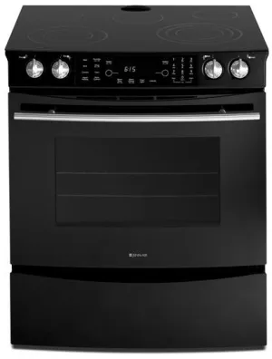 Jennair JES8850BAB Updraft Slide-In Electric Range Slide In Ranges front control slide-in stove