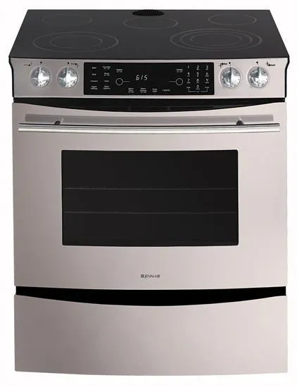 Jennair JES8850BAS Updraft Slide-In Electric Range Slide In Ranges front control slide-in stove