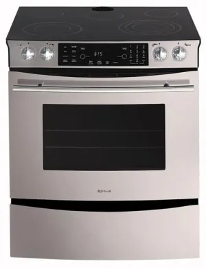Jennair JES8850BAS Updraft Slide-In Electric Range Slide In Ranges front control slide-in stove