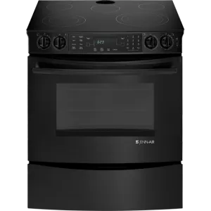 Jennair JES8850CAB Slide-In Electric Range With Convection, 30" Slide In Ranges front control slide-in stove