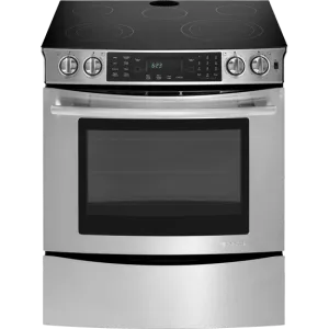 Jennair JES8850CAS Slide-In Electric Range With Convection, 30" Slide In Ranges front control slide-in stove