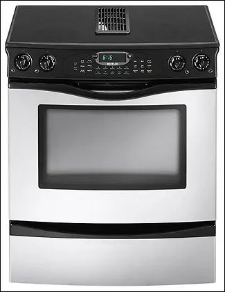 Jennair JES9800AAS Slide-In Downdraft Electric Range Slide In Ranges front control slide-in stove
